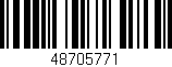 Código de barras (EAN, GTIN, SKU, ISBN): '48705771'