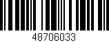 Código de barras (EAN, GTIN, SKU, ISBN): '48706033'