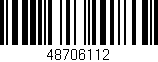 Código de barras (EAN, GTIN, SKU, ISBN): '48706112'