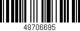 Código de barras (EAN, GTIN, SKU, ISBN): '48706695'