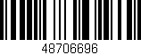 Código de barras (EAN, GTIN, SKU, ISBN): '48706696'