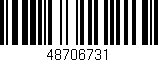Código de barras (EAN, GTIN, SKU, ISBN): '48706731'