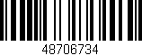 Código de barras (EAN, GTIN, SKU, ISBN): '48706734'