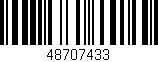 Código de barras (EAN, GTIN, SKU, ISBN): '48707433'