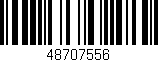 Código de barras (EAN, GTIN, SKU, ISBN): '48707556'