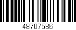 Código de barras (EAN, GTIN, SKU, ISBN): '48707586'