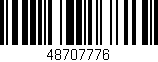 Código de barras (EAN, GTIN, SKU, ISBN): '48707776'