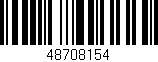 Código de barras (EAN, GTIN, SKU, ISBN): '48708154'