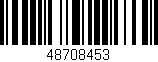 Código de barras (EAN, GTIN, SKU, ISBN): '48708453'