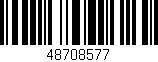 Código de barras (EAN, GTIN, SKU, ISBN): '48708577'