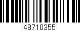 Código de barras (EAN, GTIN, SKU, ISBN): '48710355'