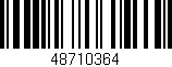 Código de barras (EAN, GTIN, SKU, ISBN): '48710364'