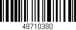 Código de barras (EAN, GTIN, SKU, ISBN): '48710380'