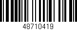 Código de barras (EAN, GTIN, SKU, ISBN): '48710419'