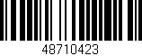 Código de barras (EAN, GTIN, SKU, ISBN): '48710423'