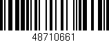 Código de barras (EAN, GTIN, SKU, ISBN): '48710661'