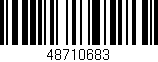 Código de barras (EAN, GTIN, SKU, ISBN): '48710683'