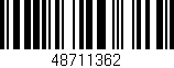 Código de barras (EAN, GTIN, SKU, ISBN): '48711362'