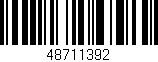 Código de barras (EAN, GTIN, SKU, ISBN): '48711392'