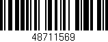 Código de barras (EAN, GTIN, SKU, ISBN): '48711569'