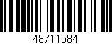 Código de barras (EAN, GTIN, SKU, ISBN): '48711584'