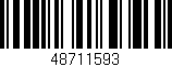 Código de barras (EAN, GTIN, SKU, ISBN): '48711593'