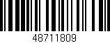 Código de barras (EAN, GTIN, SKU, ISBN): '48711809'