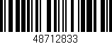 Código de barras (EAN, GTIN, SKU, ISBN): '48712833'