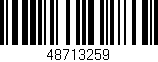 Código de barras (EAN, GTIN, SKU, ISBN): '48713259'