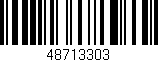 Código de barras (EAN, GTIN, SKU, ISBN): '48713303'