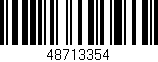 Código de barras (EAN, GTIN, SKU, ISBN): '48713354'