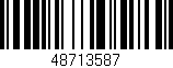 Código de barras (EAN, GTIN, SKU, ISBN): '48713587'