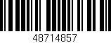 Código de barras (EAN, GTIN, SKU, ISBN): '48714857'