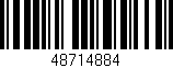 Código de barras (EAN, GTIN, SKU, ISBN): '48714884'