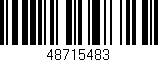 Código de barras (EAN, GTIN, SKU, ISBN): '48715483'