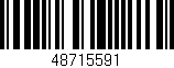 Código de barras (EAN, GTIN, SKU, ISBN): '48715591'