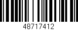 Código de barras (EAN, GTIN, SKU, ISBN): '48717412'