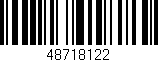 Código de barras (EAN, GTIN, SKU, ISBN): '48718122'