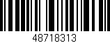 Código de barras (EAN, GTIN, SKU, ISBN): '48718313'