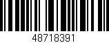 Código de barras (EAN, GTIN, SKU, ISBN): '48718391'