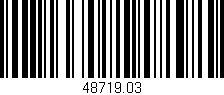 Código de barras (EAN, GTIN, SKU, ISBN): '48719.03'