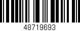 Código de barras (EAN, GTIN, SKU, ISBN): '48719693'