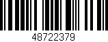 Código de barras (EAN, GTIN, SKU, ISBN): '48722379'