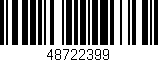 Código de barras (EAN, GTIN, SKU, ISBN): '48722399'