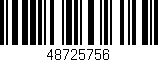 Código de barras (EAN, GTIN, SKU, ISBN): '48725756'