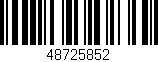 Código de barras (EAN, GTIN, SKU, ISBN): '48725852'