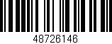 Código de barras (EAN, GTIN, SKU, ISBN): '48726146'