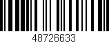 Código de barras (EAN, GTIN, SKU, ISBN): '48726633'