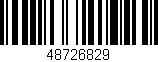 Código de barras (EAN, GTIN, SKU, ISBN): '48726829'