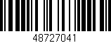 Código de barras (EAN, GTIN, SKU, ISBN): '48727041'